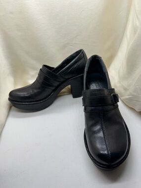 Born Black Dollie Platform Clog Chunky Heel Booties — Size US 8 / EU 39